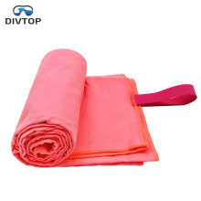 Divtop Custom Towels Color Large Compact Pink Microfiber Towel